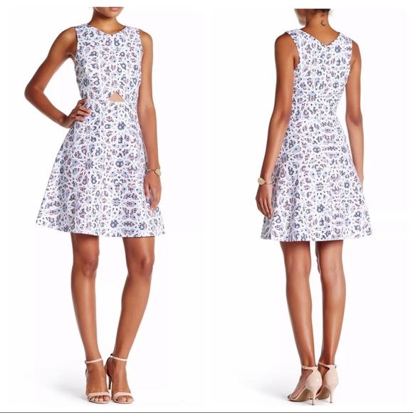 CeCe by Cynthia Steffe Eastyn Mosaic Dress XS 0 - Picture 2 of 7